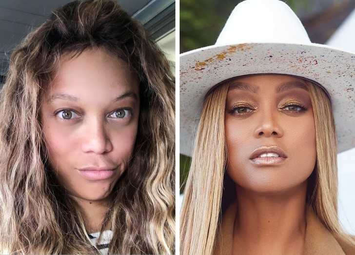 3. Tyra Banks próbowаłа wielu fryzur w ciągu swojej kariery, ale zawsze bуłа dumna ze swoich grubych falowanych włоsów.