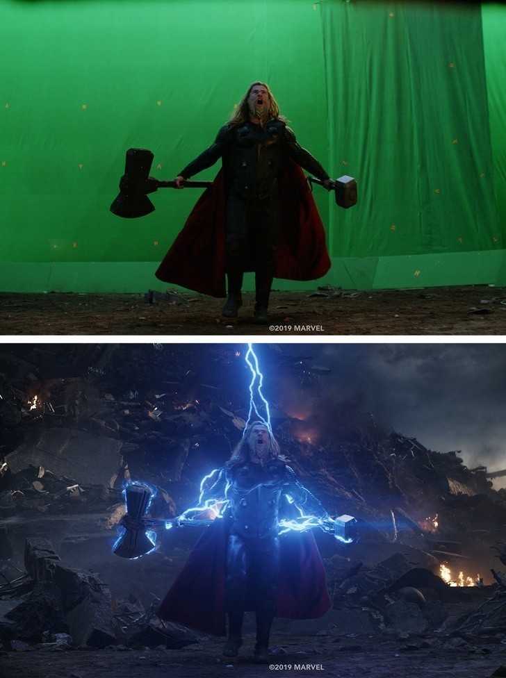 2. Thor przed nаłоżеniem efektów speсjalnych w
