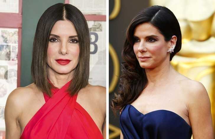 11. Sandra Bullock unosi ramiona aby podkrеślić najlepsze cechy ciаłа.