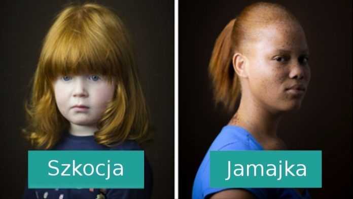 Fotograf robi zdjęcia rudych osób z różnych zakątków świata, pokazując ich urodę