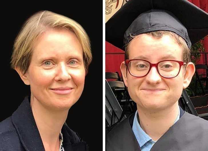 14. Cynthia Nixon i jej syn, Samuel Joseph Mozes