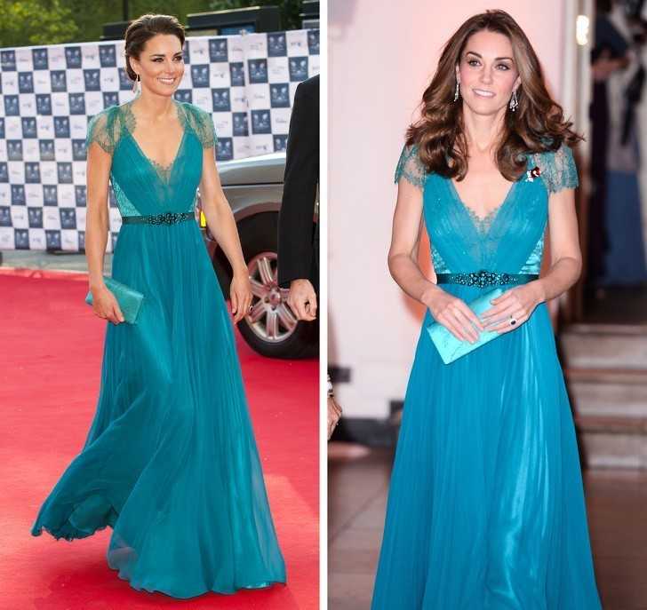 5. Kate Middleton 2012 vs 2018