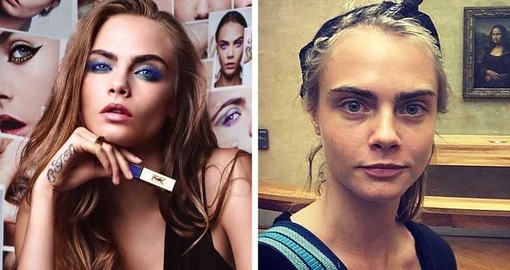 9. Cara Delevingne — Yves Saint Laurent