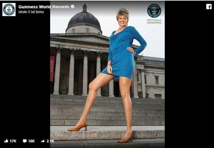 15. Svetlana Pankratova z Rosji to posiadaczka najdłuższych nóg. Ich długоść to 132 cmu7