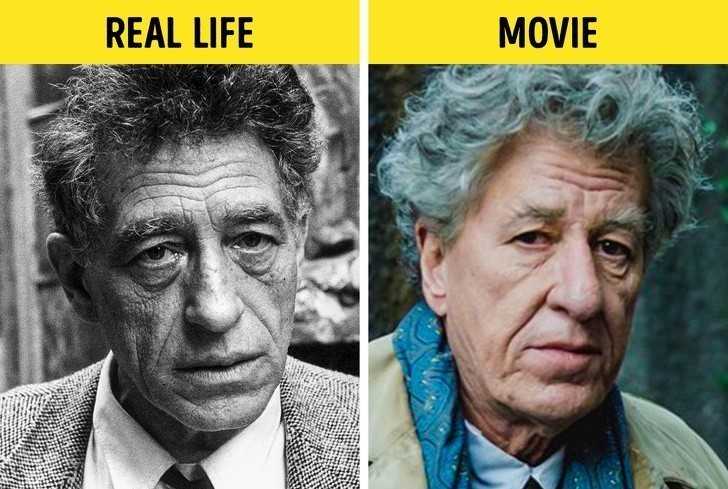 8. Geoffrey Rush jako Alberto Giacometti, 