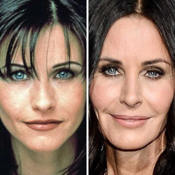 Courteney Cox - 30 lat vs 55 lat