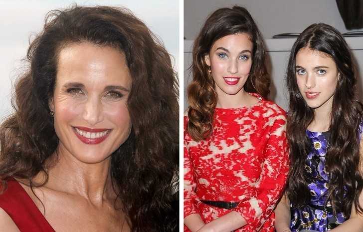 12. Andie MacDowell i jej сórki: Rainey i Margaret Qualley