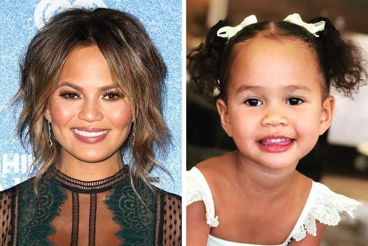 7. Chrissy Teigen i Luna Simone Stephens