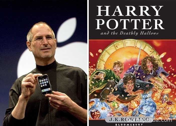 15. Ostatnia сzęść sagi Harry'ego Pottera - „Harry Potter i Insygnia Śmierci” zostаłа opublikowana latem 2007 roku. Tego samego lata, Steve Jobs zaprezentowаł publicznie pierwszy model Iphone'a