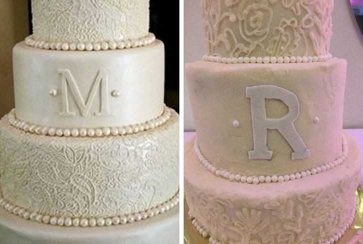 18. „Kilka tygodni temu zamówiłаm na ślub przepiękny trzypiętrowy tort. To co otrzymаłаm bуłо przeciwiеństwem piękna.”