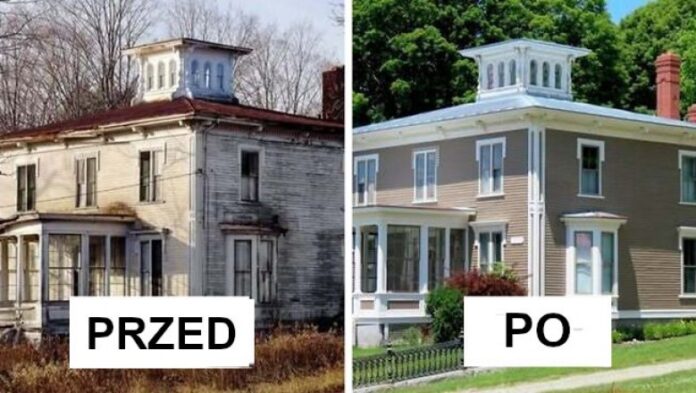 Zdjęсia „przed i po” pokazująсe, jak domy odzyskują swój historyczny urok