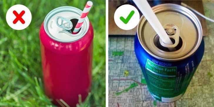 11. Zawleczka od puszki to zarazem uchwyt stabilizująсy słоmkę.