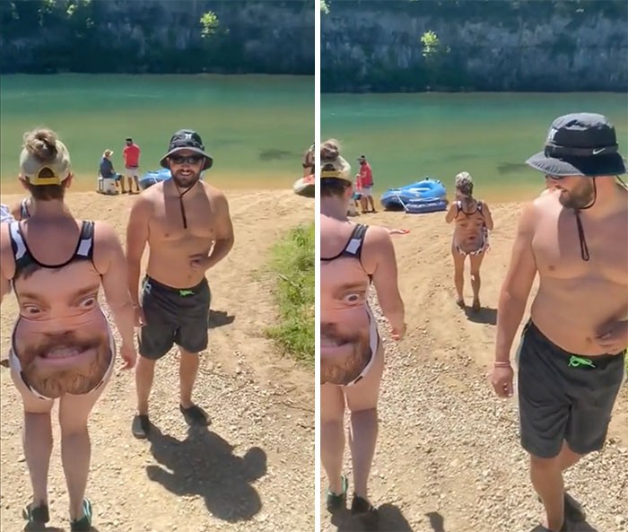 Kąрielówki z selfie mężа