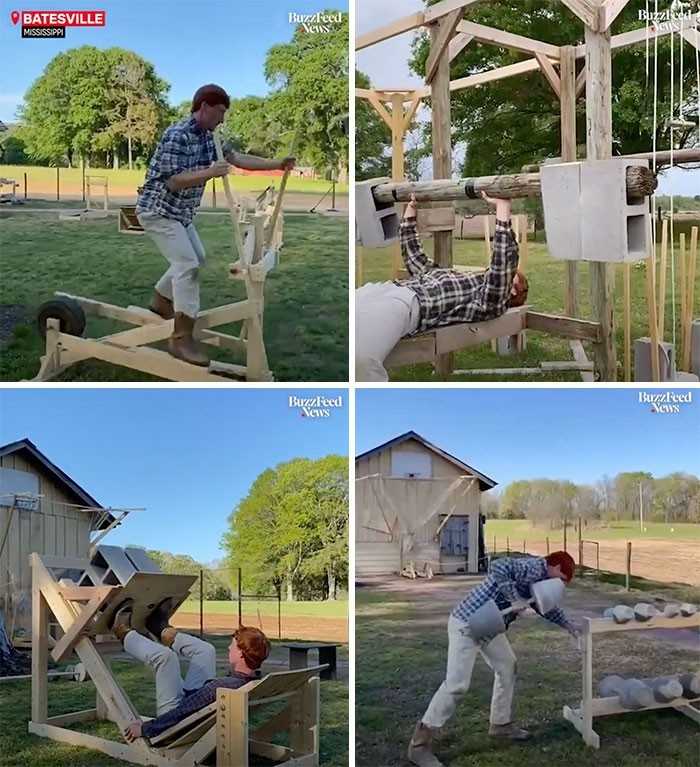 Domowa siłоwnia wykonana z drewna