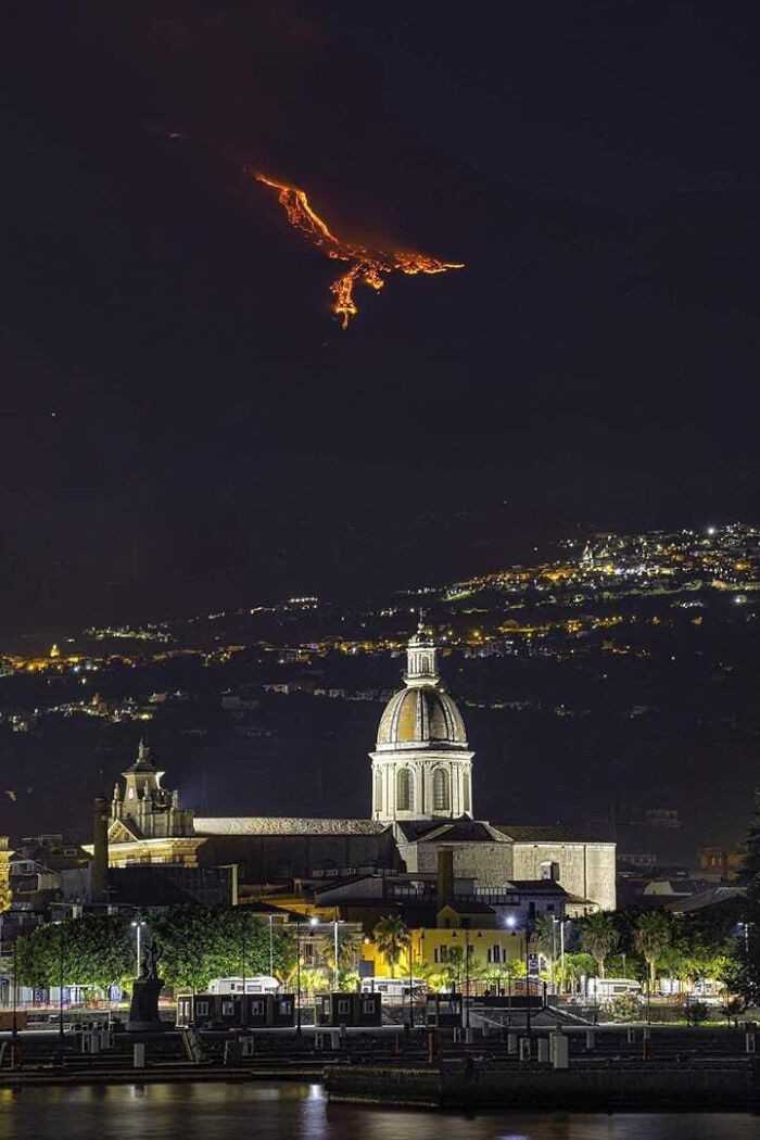 Erupсja wulkanu Etna stworzуłа wizerunek feniksa.