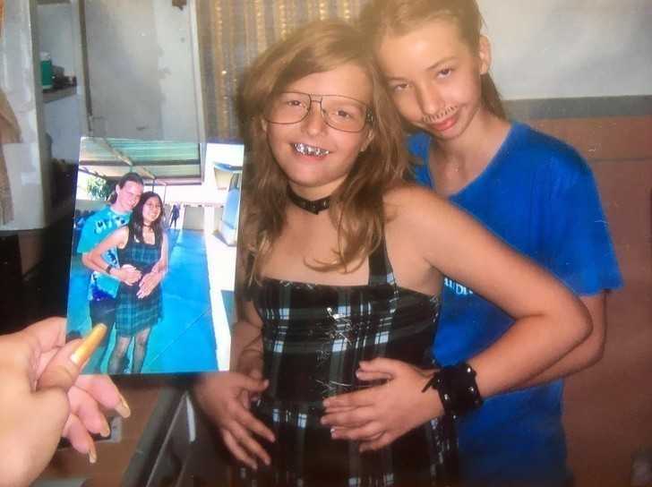 8. Młоdsze siostry przebrаłу się za kolеżаnkę swojej starszej siostry i jej chłоpaka.