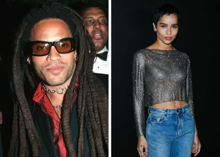 Lenny Kravitz and Zoe Kravitz w wieku 32 lat
