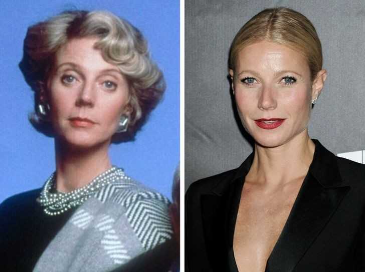 Blythe Danner and Gwyneth Paltrow w wieku 42 lat