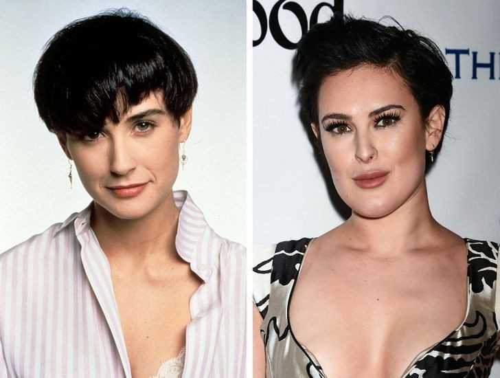 Demi Moore and Rumer Willis w wieku 28 lat