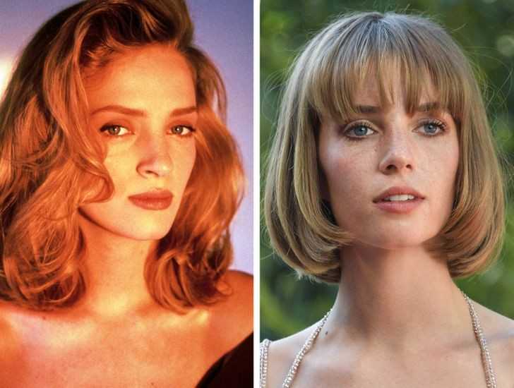 Uma Thurman and Maya Hawke w wieku 22 lat