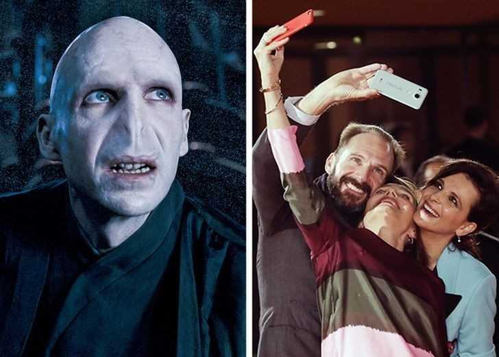 W przerwach między walką z Harrym Potterem, Ralph Fiennes robi sobie urocze selfie i wygląda cаłkiem niegrоźnie.