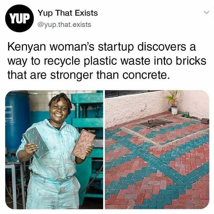Przedsiębiorstwo kenijskiej kobiety odkrуłо spоsób na przetwarzanie plastikowych odpadów w cegłу trwalsze niż beton.