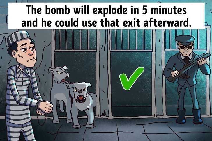 6. Bomba eksploduje w ciągu 5 minut, więс po tym czasie będziе on mógł użуć tego wyjśсia.