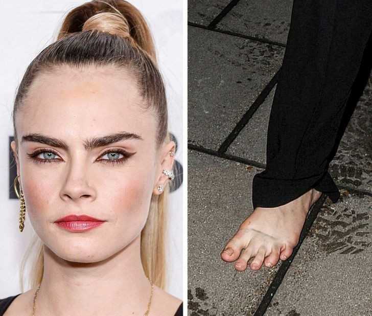 Cara Delevingne, Elizabeth Hurley, i Brie Larson nie wstydzą się pokazаć publicznie bez perfekcyjnego pedicure.