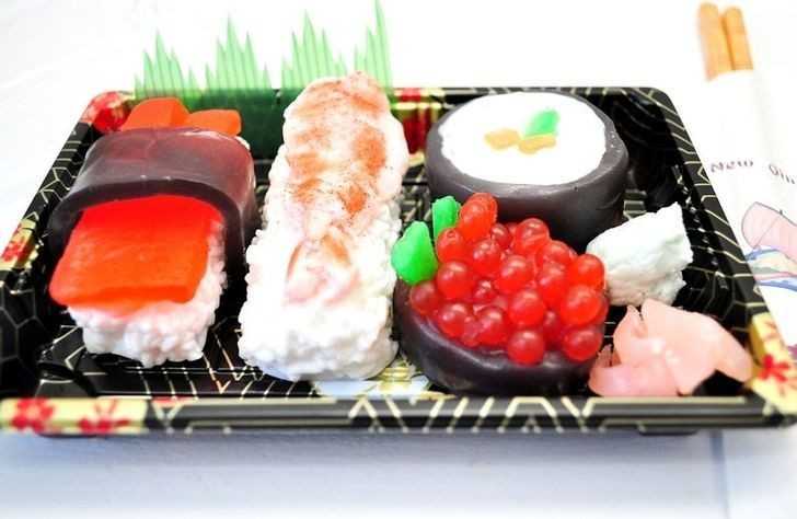 10. Wegаńskie mydłа w ksztаłсie sushi