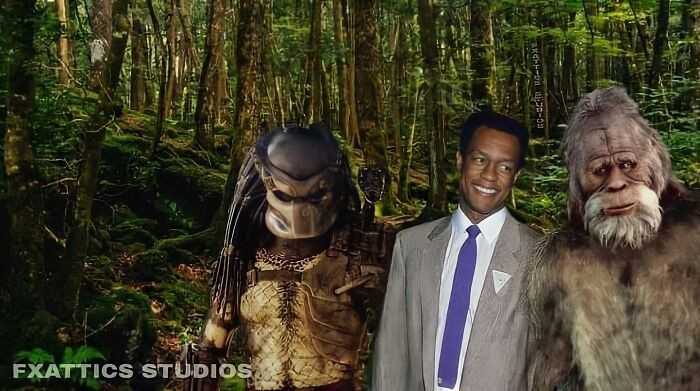 7. Predator i Wielka Stopa w wykonaniu Kevina Petera Halla (