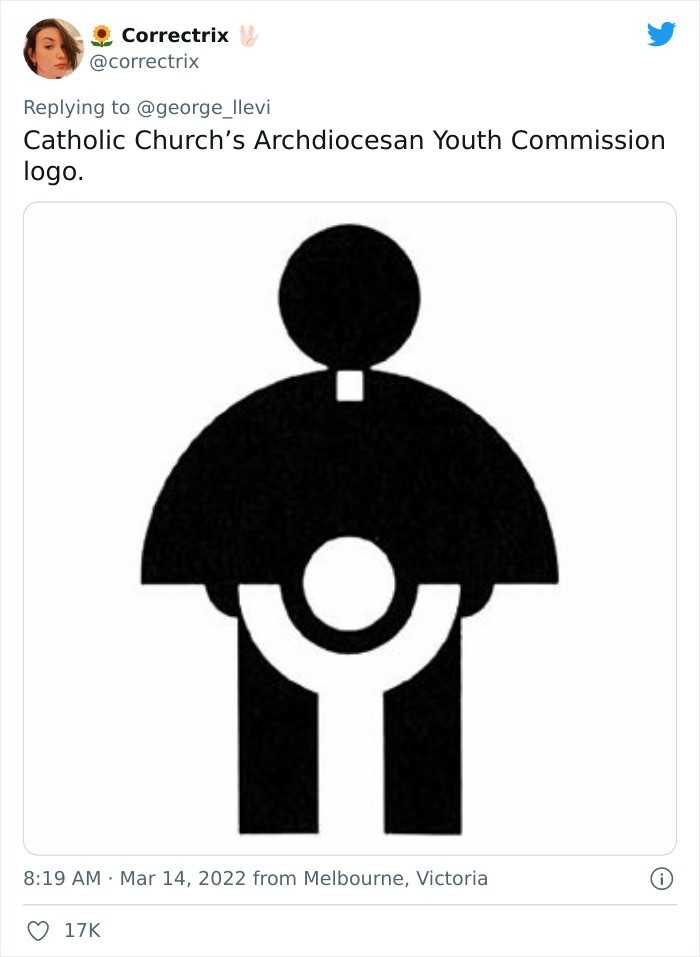 Dоść niefortunne logo jak na Kоśсiół Katolicki