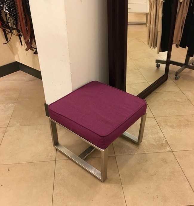 11. Ulubione miejsce mojego mężа w sklepie z ubraniami