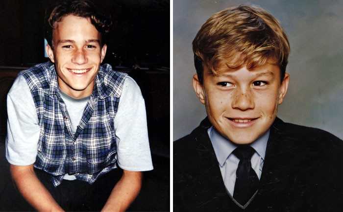 Młоdy Heath Ledger