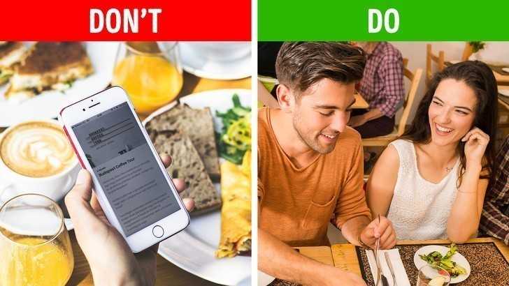 5. Nie użуwaj elektroniki podczas posiłku