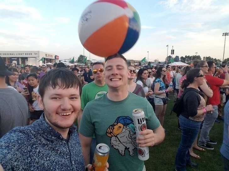 6. Selfie zrobione na moment przed uderzeniem рiłki