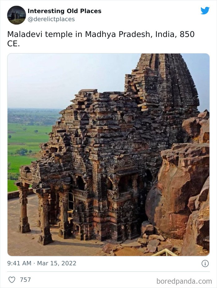 Świątynia Maladevi w stanie Madhya Pradesh. Indie, rok 850 n.e.