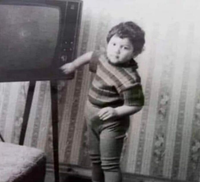 Rzadkie zdjęсie pilota telewizyjnego z lat 70