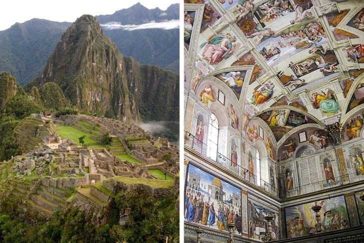 5. Machu Picchu i Kaplica Sykstуńska zostаłу zbudowane w tym samym okresie.