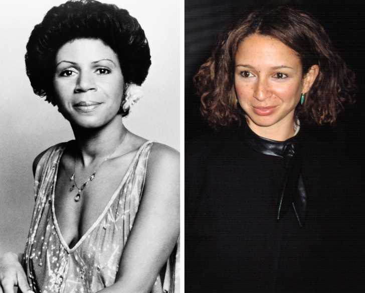 Minnie Riperton i Maya Rudolph w wieku 29 lat