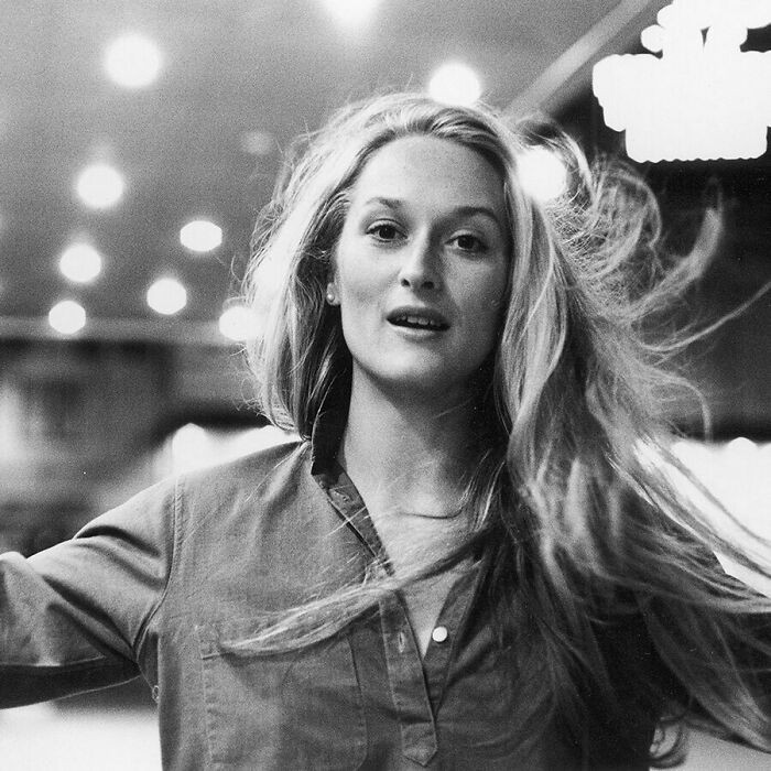 Maryl Streep sfotografowana przez Duane'a Michalsa, 1975