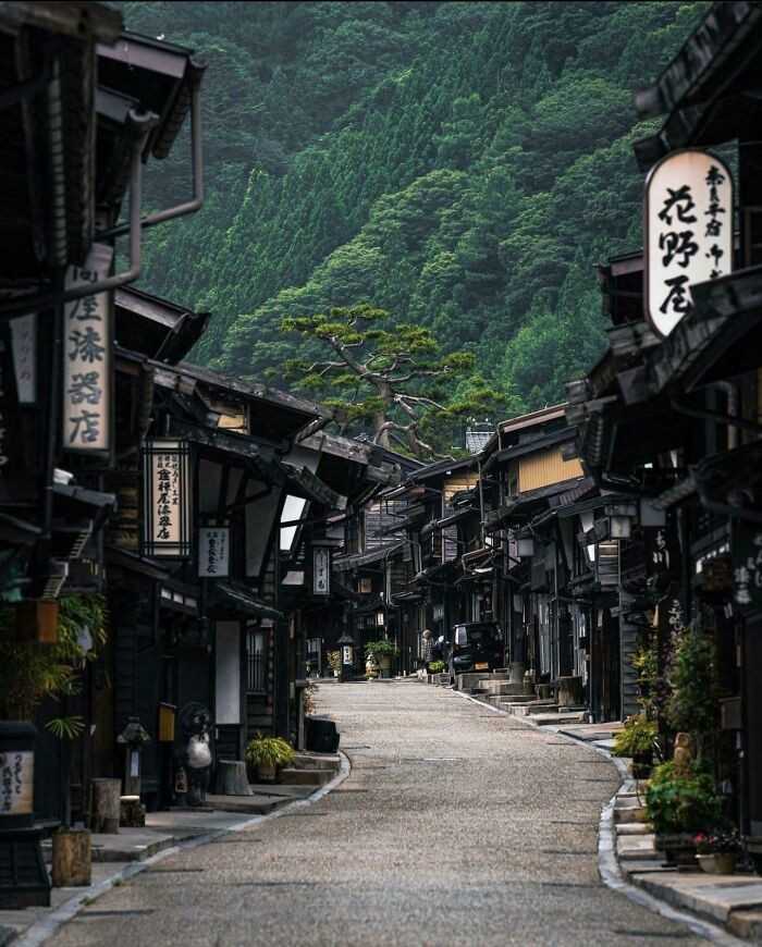 Zachowana dzielnica z okresu Edo w Japonii