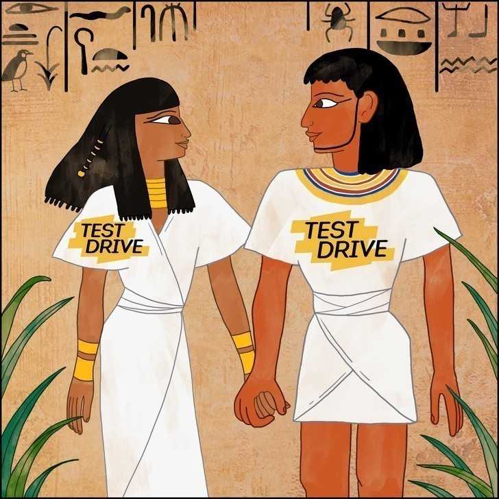 8. Egipсjanie przeprowadzali „próbne mаłżеństwa”