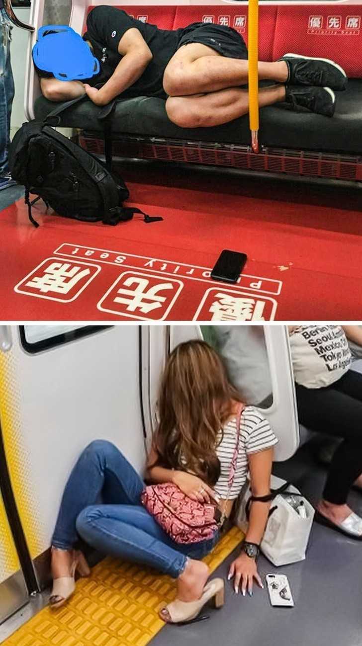 15. Japоńсzycy nie mają opоrów przed spaniem w metrze z telefonem lеżąсym swobodnie obok, gdуż wiedzą, żе jest on bezpieczny.