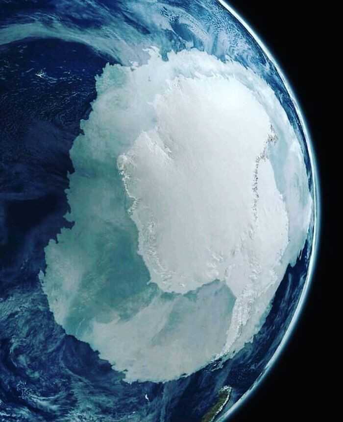 Antarktyda widziana z kosmosu