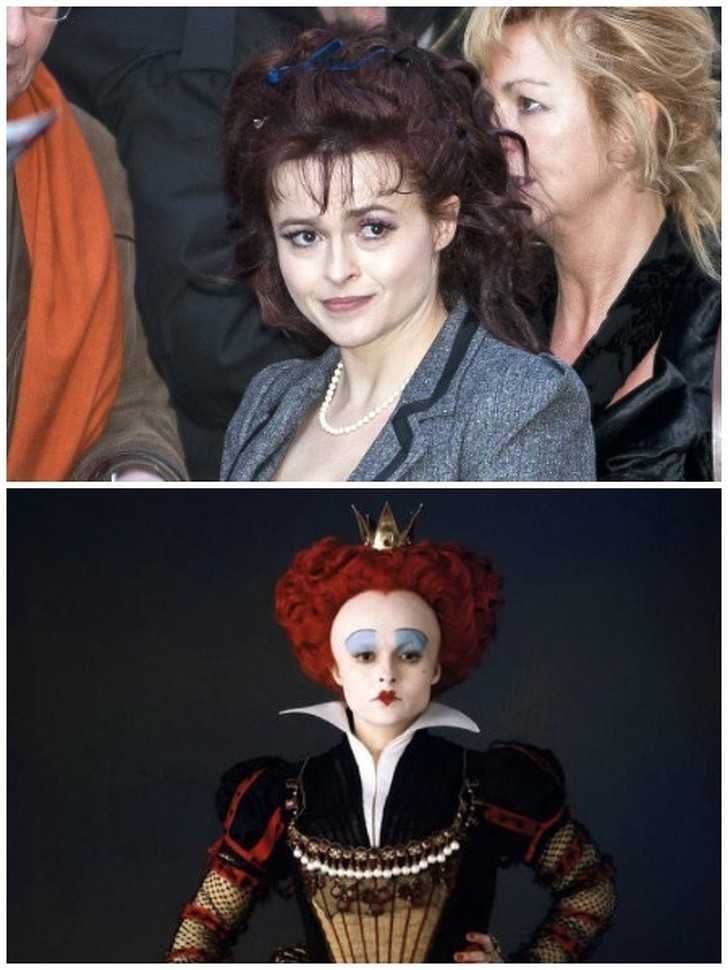 5. Helena Bonham Carter jako Czerwona Królowa w 