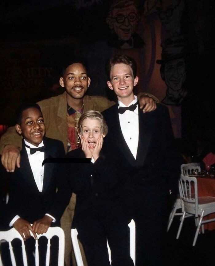 Jaleel White, Will Smith, Neil Patrick Harris i Macaulay Culkin, 1991