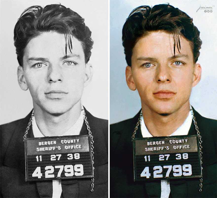 Frank Sinatra po aresztowaniu w 1938 roku