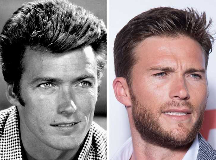 7. Clint Eastwood i jego syn Scott Eastwood, po 30