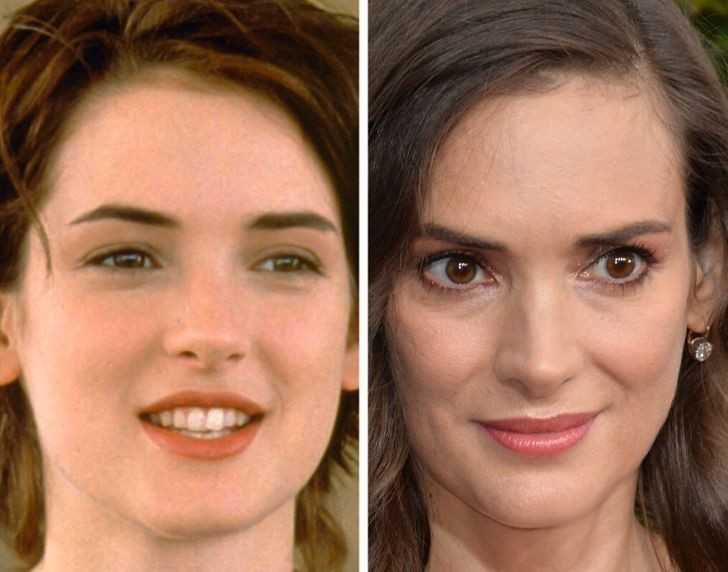 7. Winona Ryder, 23 lata i 45 lat