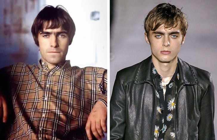 4. Liam Gallagher i jego syn Lennon
